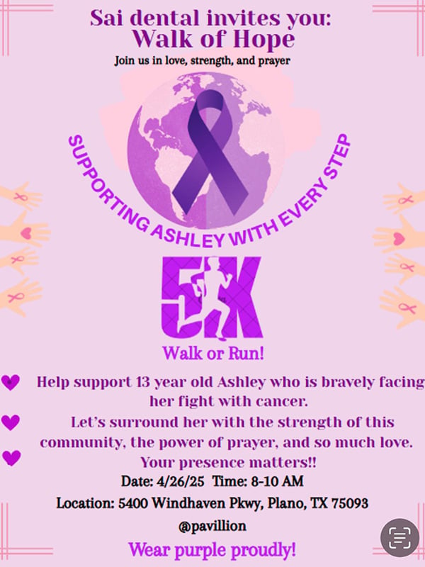 Flyer for the 5K