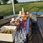 Food and beverage line up for participants